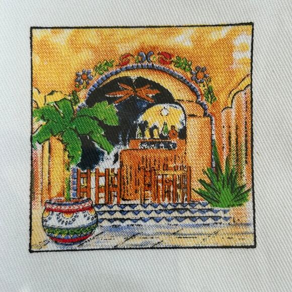 Bella Casa La Cocina Ganz Cocktail Napkins Set of 4 Cotton Bar Decor - Picture 2 of 5